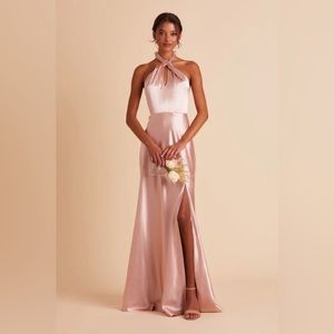 Birdy Grey Rose Gold Satin Monica Dress